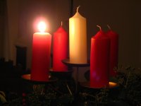 advent, candles, church